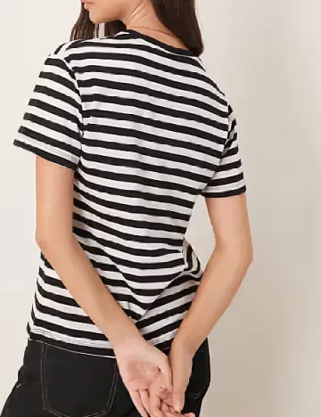 Tricou ASOS, alb/negru