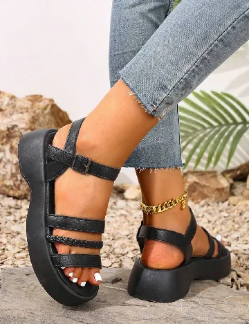 Sandale SHEIN, negru