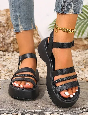 Sandale SHEIN, negru