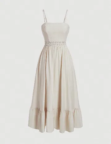 Rochie medie SHEIN, ecru