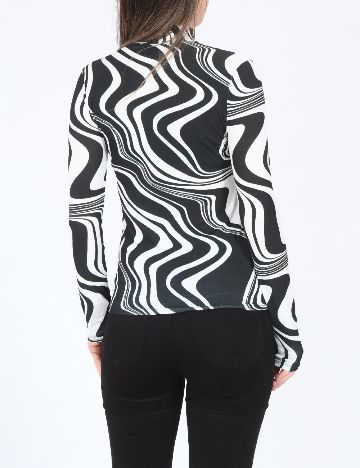 Bluza River Island, alb/negru