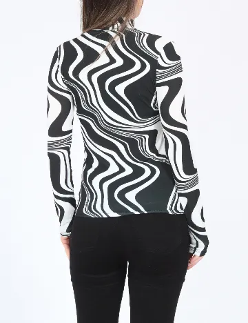 Bluza River Island, alb/negru