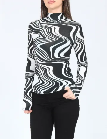 Bluza River Island, alb/negru