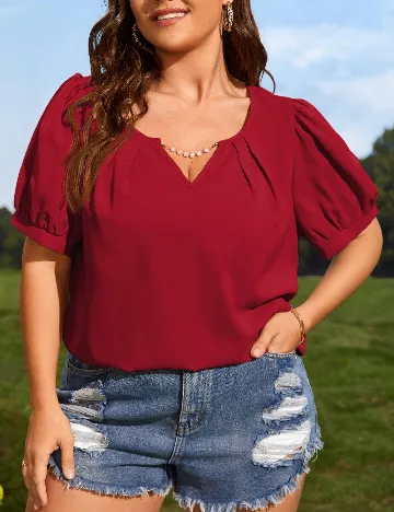 Bluza SHEIN CURVE, rosu