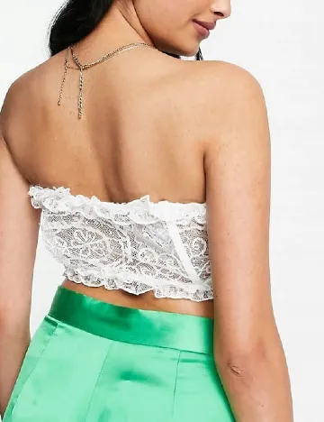 Corset ASOS, alb