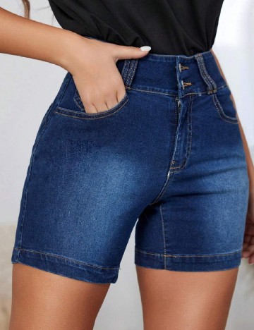 Pantaloni scurti SHEIN, bleumarin