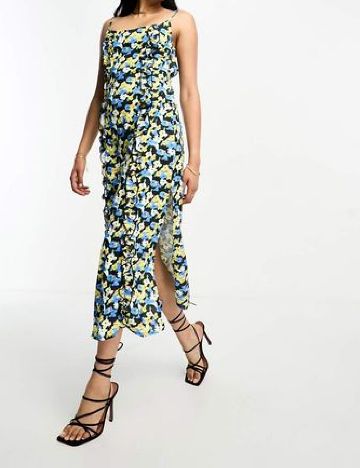 Rochie medie Lola May, floral print