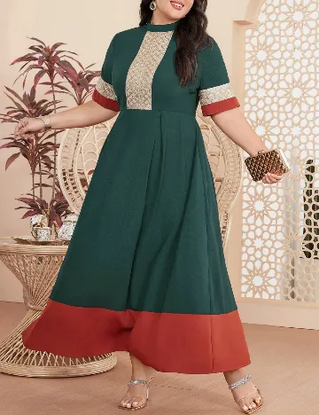 Rochie lunga SHEIN CURVE, mix culori