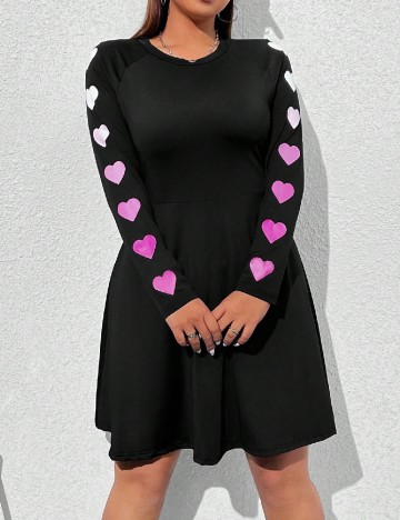 Rochie scurta SHEIN CURVE, negru