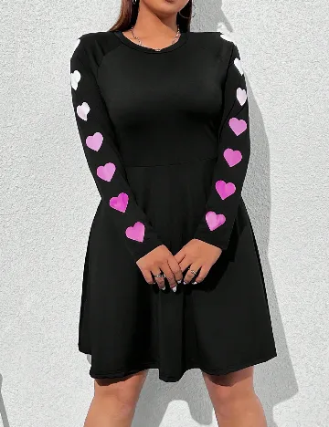 Rochie scurta SHEIN CURVE, negru