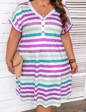 Rochie medie SHEIN CURVE, mix culori