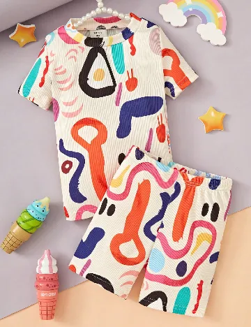 Compleu Shein Kids, mix culori