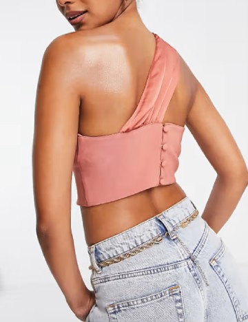 Top ASOS, roz pudra inchis