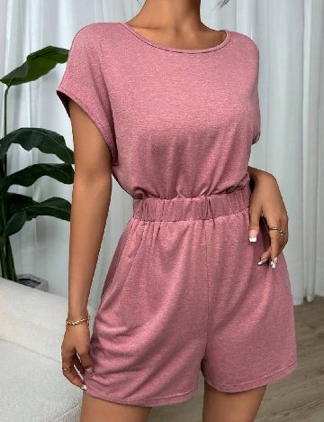 Salopeta SHEIN, roz pudra