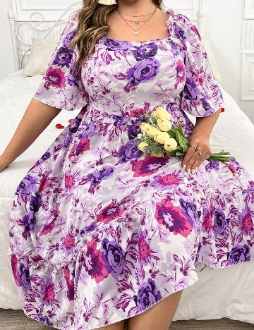 Rochie medie SHEIN CURVE, mov