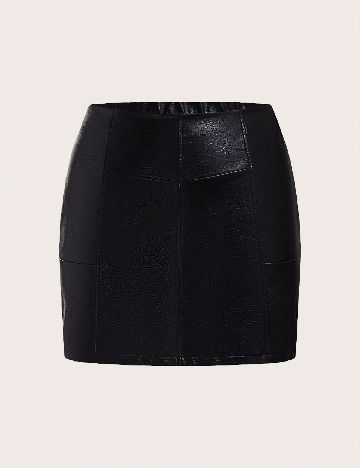 Fusta SHEIN CURVE, negru