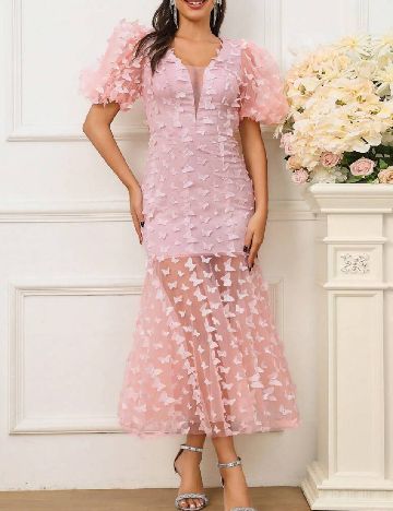 Rochie lunga SHEIN, roz