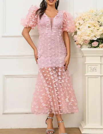 Rochie lunga SHEIN, roz