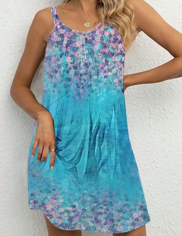 Rochie scurta SHEIN, albastru