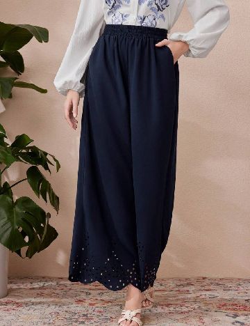 Pantaloni SHEIN, bleumarin
