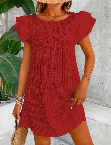 Rochie scurta SHEIN, rosu