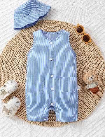 Salopeta Shein Kids, albastru