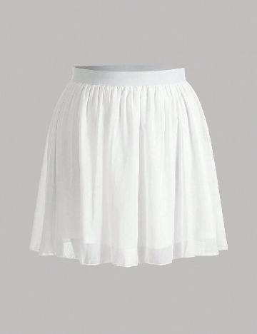 Fusta SHEIN CURVE, alb