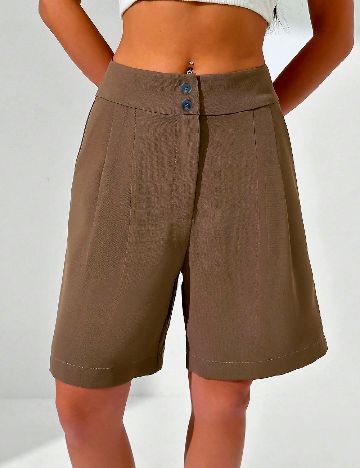 Pantaloni scurti SHEIN, maro