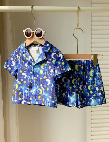 Compleu Shein Kids, albastru