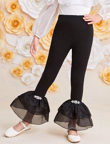 Pantaloni Shein Kids, negru