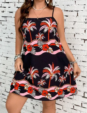 Rochie scurta SHEIN CURVE, mix culori