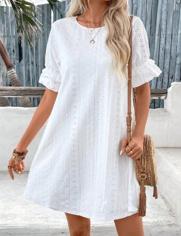 Rochie scurta SHEIN, alb