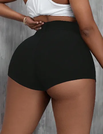 Pantaloni scurti SHEIN CURVE, negru