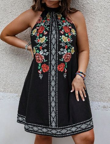 Rochie scurta SHEIN CURVE, negru