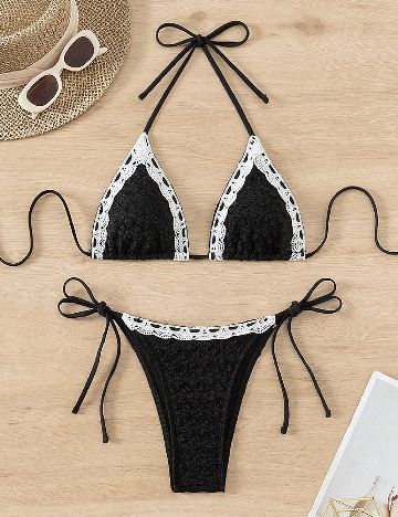 Costum de baie SHEIN, negru