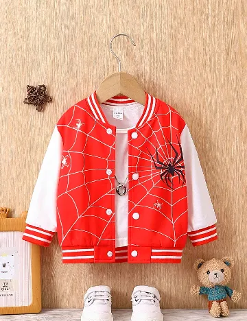 Jacheta Shein Kids, rosu/alb