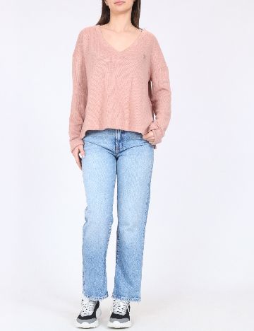 Bluza Oversize River Island, roz pudra inchis