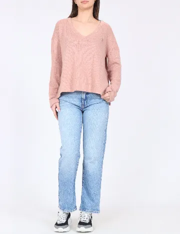 Bluza Oversize River Island, roz pudra inchis