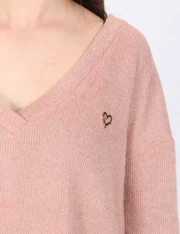 Bluza Oversize River Island, roz pudra inchis