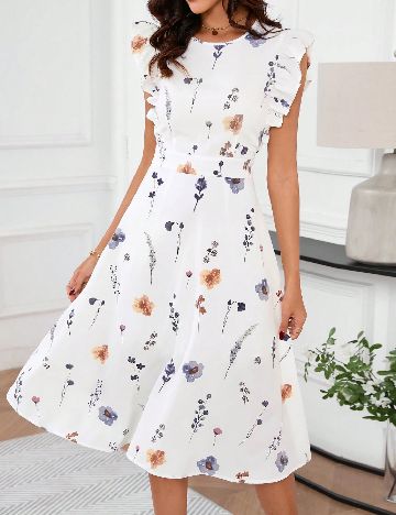 Rochie medie SHEIN, alb