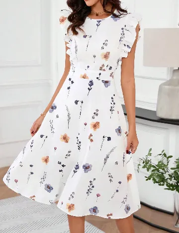 Rochie medie SHEIN, alb