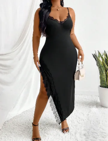 Rochie medie SHEIN CURVE, negru