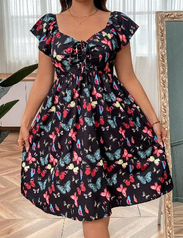 Rochie medie SHEIN CURVE, mix culori