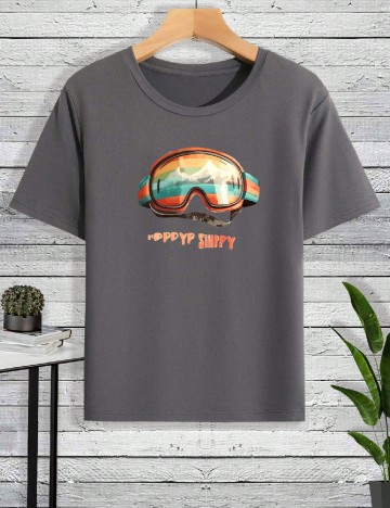 Tricou Shein Kids, gri