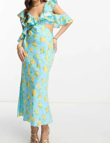 Rochie lunga ASOS, albastru