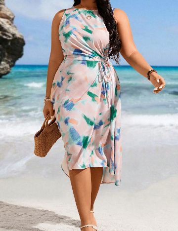 Rochie medie SHEIN CURVE, mix culori