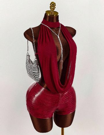 Salopeta SHEIN, rosu