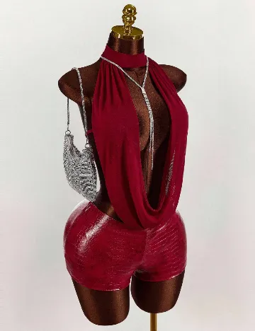 Salopeta SHEIN, rosu