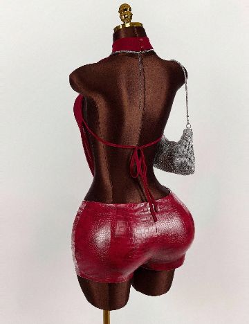 Salopeta SHEIN, rosu