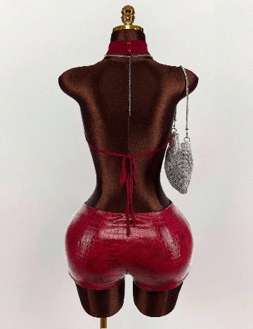 Salopeta SHEIN, rosu